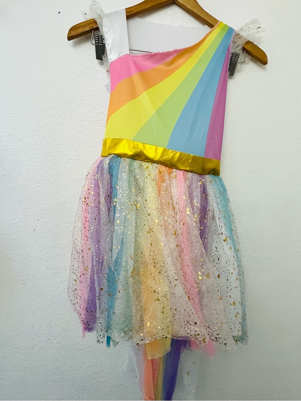 Girls Rainbow Sparkle Costume Dress - Multicolor
